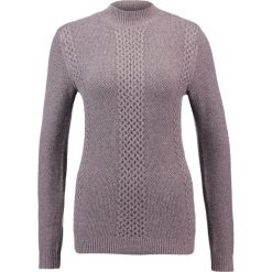 Swetry klasyczne damskie: Soyaconcept BASIMA Sweter dark plum melange