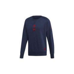Bluzy adidas AFC SSP CR SWT. Niebieskie bluzy męskie Adidas, s, bez wzorów, bez kołnierzyka, bez rękawów, bez kaptura. Za 279,00 zł.