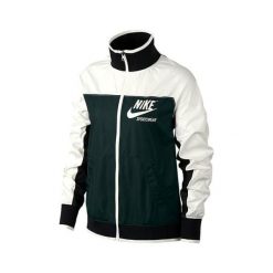 Nike W ARCHIWUM NSW JKT FZ 1, 10 | INNE SPORTY NSW | KOBIETY | KURTKA | ŻAGIEL / ZEWNĘTRZNY ZIELONY / CZARNY / ŻAGIEL | M. Czarne płaszcze damskie Nike, m, bez wzorów, sportowe. W wyprzedaży za 428,68 zł.