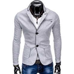 Marynarki męskie: MARYNARKA MĘSKA CASUAL M90 – SZARA