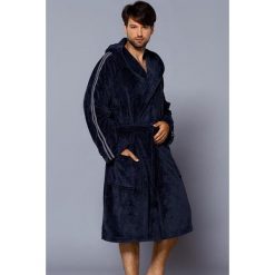 Szlafroki męskie: Szlafrok męski Ricky granatowy r. XL