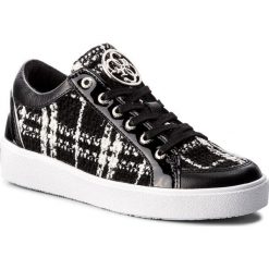 Sneakersy GUESS - FLGLN3 FAB12 WHITE/BLACK. Czarne półbuty damskie Guess, ze skóry ekologicznej. W wyprzedaży za 349,00 zł.