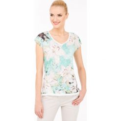 T-shirty damskie: T-shirt w kolorowe kwiaty