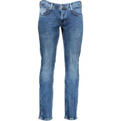 Dżinsy "Oregon" - Slim fit - w kolorze niebieskim. Niebieskie jeansy męskie Mustang Men, m, w paski, klasyczne. W wyprzedaży za 197,95 zł.