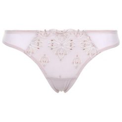Stringi Chantelle Champs Elysées C26090. Brązowe stringi damskie Chantelle, bez wzorów, z elastanu. Za 169,00 zł.