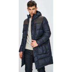 Jack Wolfskin - Kurtka puchowa. Czarne płaszcze męskie marki Jack Wolfskin, s, bez wzorów, z poliesteru, długie, z kapturem. W wyprzedaży za 899,90 zł.