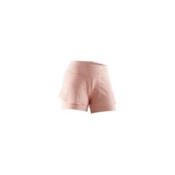 Spodenki Gym & Pilates 520 damskie czarne. Różowe szorty damskie NYAMBA, s, bez wzorów, z elastanu. Za 39,99 zł.