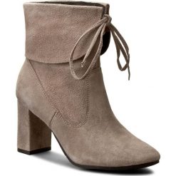 Botki OLEKSY - 368/609 Beżowy. Brązowe buty zimowe damskie Oleksy, ze skóry. W wyprzedaży za 249,00 zł.
