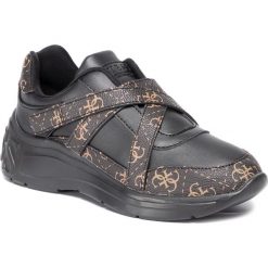 Sneakersy GUESS - Staycee FL8STE FAL12 BLACK/BROWN. Pomarańczowe półbuty damskie Guess, ze skóry ekologicznej. W wyprzedaży za 479,00 zł.