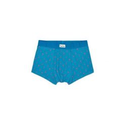 Bielizna męska trunk Happy Socks PAB87-6001. Niebieskia bokserki męskie Happy Socks, z materiału. Za 49,99 zł.