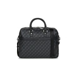 Aktówki / Teczki Guess CITY LOGO WORKBAG DOUBLE COMPARTMENT. Czarne aktówki męskie marki Guess, z aplikacjami. Za 659,00 zł.