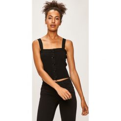 Pinko - Top. Czarne bluzki damskie Pinko, s, bez wzorów, z poliesteru, bez kołnierzyka. W wyprzedaży za 319,90 zł.