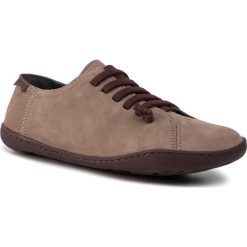 Półbuty CAMPER - Peu Cami 20848-164 Grey. Pomarańczowe półbuty damskie Camper, na co dzień, bez wzorów, ze skóry, bez obcasa, na płaskiej podeszwie, bez zapięcia. Za 609,00 zł.