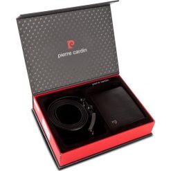 Paski męskie: Zestaw upominkowy PIERRE CARDIN – ZG-14 Nero