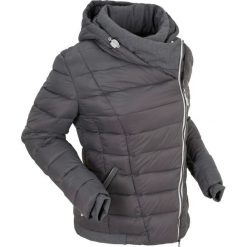 Kurtka pikowana outdoorowa bonprix szary. Szare kurtki damskie bonprix, bez wzorów, z dzianiny, bez kaptura. Za 189,99 zł.