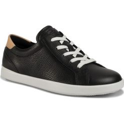 Sneakersy ECCO - Leisure 20503350263 Black/Powder. Czarne sneakersy damskie ecco, ze skóry. W wyprzedaży za 349,00 zł.