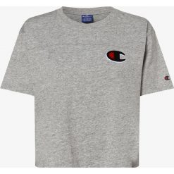 Champion - T-shirt damski, szary. Szare t-shirty damskie Champion, s, z aplikacjami, z bawełny, bez kołnierzyka. Za 159,95 zł.