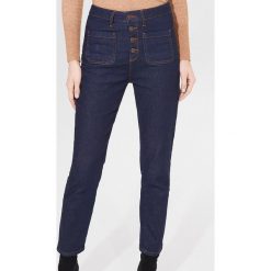 Jeansy skinny high waist - Niebieski. Niebieskie jeansy damskie Mohito, bez wzorów, z jeansu, z podwyższonym stanem. Za 149,99 zł.