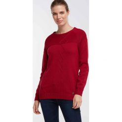 DreiMaster sweter damski L czerwony. Czerwone swetry damskie Dreimaster, l, bez wzorów, bez rękawów, bez kaptura. Za 289,00 zł.
