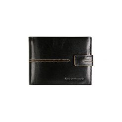 Portfele damskie: Skórzany portfel w kolorze czarnym – (S)12 x (W)9,5 cm