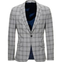 Marynarki męskie: Topman TWISTED SLUB CHECK MUSCLE FIT Marynarka garniturowa black/white