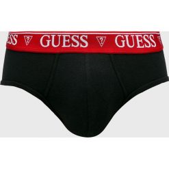 Guess Jeans - Slipy. Czarne slipy męskie s, z aplikacjami, z elastanu. W wyprzedaży za 59,90 zł.