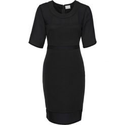 Sukienka szmizjerka bonprix biały. Białe sukienki damskie bonprix, bez wzorów, bez kołnierzyka, z krótkim rękawem, krótkie, mini, szmizjerki. Za 129,99 zł.