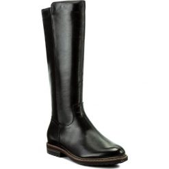 Oficerki TAMARIS - 1-25604-29 Black 001. Czarne kozaki damskie skórzane Tamaris. W wyprzedaży za 329,00 zł.