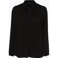 S.Oliver Black Label - Bluzka damska, czarny. Czarne bluzki damskie marki s.Oliver BLACK LABEL, s, w paski, eleganckie, ze stójką, bez rękawów. Za 299,95 zł.