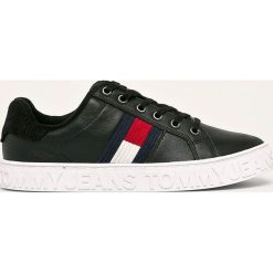 Tommy Jeans - Buty. Czarne buty sportowe damskie Tommy Jeans, bez wzorów, z jeansu, sportowe. Za 429,90 zł.