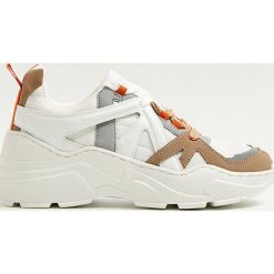 Mango - Buty Kevin. Białe buty sportowe damskie Mango, bez wzorów, z poliesteru, sportowe. Za 199,90 zł.