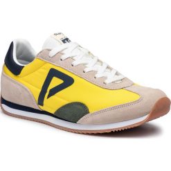 Sneakersy PEPE JEANS - Tahiti Retro Junior PBS30390 Dark Yellow 073. Żółte trampki chłopięce Pepe Jeans, na sznurówki. W wyprzedaży za 119,00 zł.