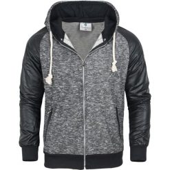 Bluza męska na suwak z kapturem Recea. Bluzy męskie Recea, na wiosnę, m, bez wzorów, z bawełny, z kapturem, bez rękawów, z kapturem. W wyprzedaży za 49,99 zł.