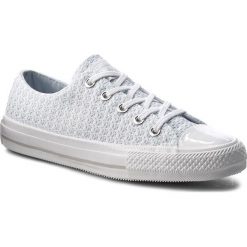 Trampki CONVERSE - Ctas Gemma Ox 555877C Porpoise/White/Mouse. Białe półbuty damskie marki Converse, bez wzorów, z gumy, bez zapięcia. W wyprzedaży za 239,00 zł.