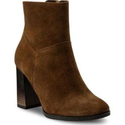 Botki KARINO - 2230/005-F Rudy. Brązowe buty zimowe damskie marki Karino, ze skóry, na obcasie. W wyprzedaży za 259,00 zł.