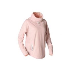 Bluza do relaksacji do jogi damska. Różowe bluzy damskie DOMYOS, s, bez wzorów, z bawełny, bez rękawów, bez kaptura. Za 59,99 zł.