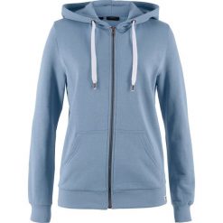 Bluzy damskie: Bluza rozpinana bonprix matowy niebieski