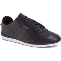 Sneakersy LACOSTE - Oreno 120 1 Cfa 7-39CFA00142A2 Blk/Lt Grey. Czarne półbuty damskie Lacoste, z zamszu. W wyprzedaży za 369,00 zł.