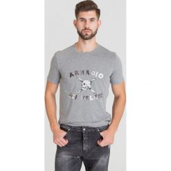 T-SHIRT JOHN RICHMOND. Białe t-shirty męskie John Richmond, s, z nadrukiem, z bawełny, z okrągłym kołnierzem. Za 294,50 zł.
