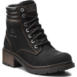 Botki LASOCKI - WI20-HARVARD-02 Czarny. Czarne buty zimowe damskie Lasocki, z nubiku. Za 199,99 zł.
