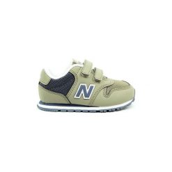 Buty Dziecko New Balance 500. Zielone trampki chłopięce New Balance, bez wzorów, bez zapięcia. Za 144,29 zł.