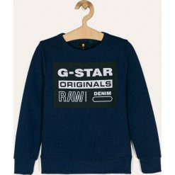 G-Star Raw - Bluza dziecięca. Niebieskie bluzy chłopięce G-Star RAW, z nadrukiem, z elastanu, retro, bez rękawów, bez kaptura. Za 259,90 zł.