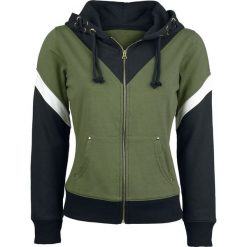 Bluzy damskie: The Legend Of Zelda Green Triforce Bluza z kapturem rozpinana damska wielokolorowy