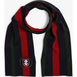 IZOD - Szalik męski, niebieski. Niebieskie szaliki męskie IZOD, w paski, z bawełny. Za 179,95 zł.