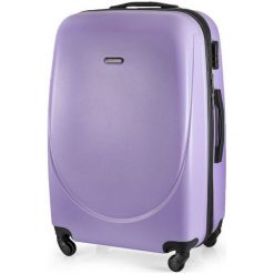 Walizka podróżna twarda duża STL856 fioletowy. Fioletowe walizki Solier Luggage, bez wzorów, z gumy. Za 159,00 zł.