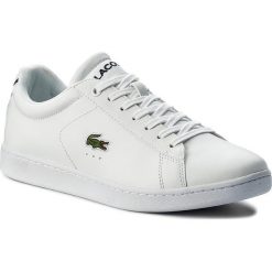 Sneakersy LACOSTE - Carnaby Evo Bl 1 Spm 7-33SPM1002001 Wht. Białe sneakersy męskie Lacoste, na co dzień, bez wzorów, ze skóry ekologicznej, eleganckie, bez zapięcia. W wyprzedaży za 369,00 zł.