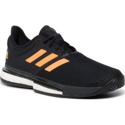 Buty adidas - SoleCourt Boost M EF2069 Cblack/Flaora/Carbon. Czarne buty sportowe męskie Adidas, z tworzywa sztucznego, bez zapięcia, tenisowe. W wyprzedaży za 539,00 zł.