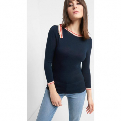 Sweter z kolorową lamówką. Niebieskie bez kategorii Orsay, xs, z wiskozy. Za 59,99 zł.