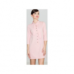 Sukienka K369 Róż. Zielone sukienki mini marki Lenitif, xl, dopasowane. Za 149,00 zł.