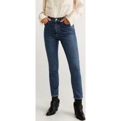 Mango - Jeansy Gisele. Zielone jeansy damskie Mango, z podwyższonym stanem. Za 139,90 zł.